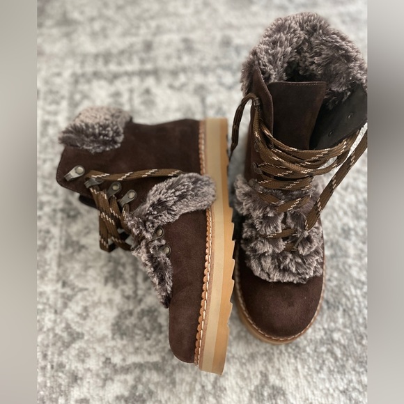 Fur/suede Booties - Picture 2 of 12